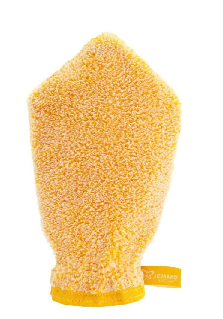 schoonmaak handschoen, gele vezel