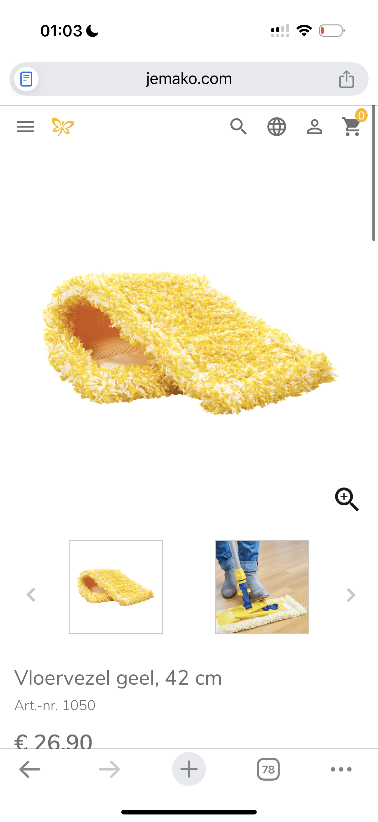 PRE ORDER Vloervezel (kies voor juiste vloer)