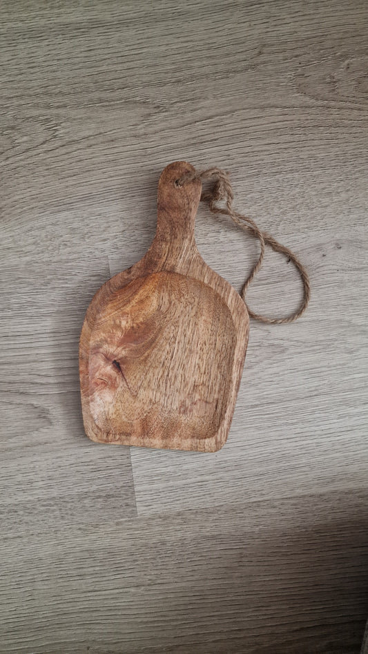 Houten bordje (schep)