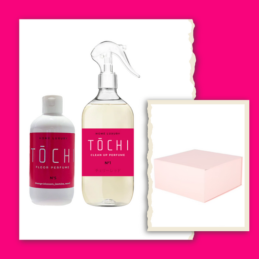TOCHI Cadeau Set Incl. luxe Geschenk box Nr. 5 (allesreiniger en vloerparfum)